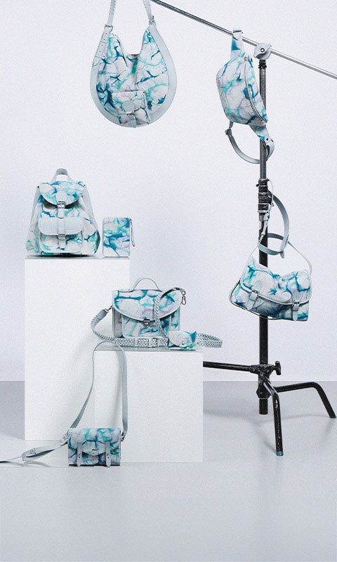 Sac Cuir Su&eacute;d&eacute; Collection Tie & Dye