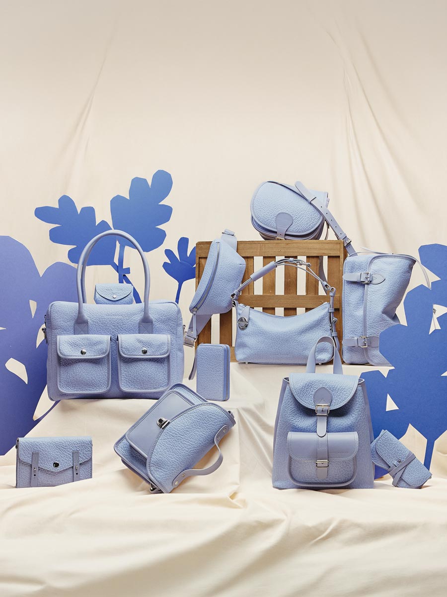 L'Etui à Lunettes en cuir violet L'Étui à Lunettes - Lavande vue interieure