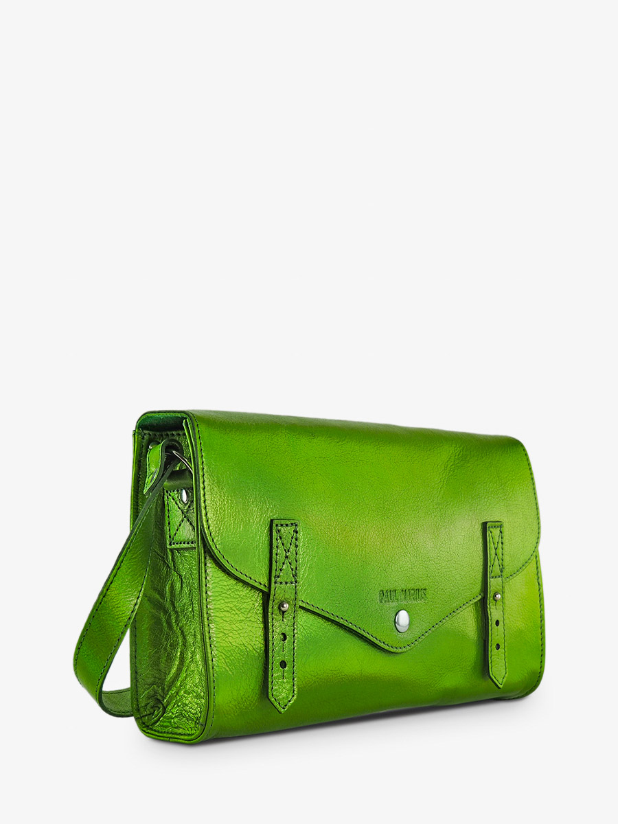 photo-vue-de-cote-sac-bandouliere-cuir-femme-vert-lindispensable-absinthe-paul-marius-w08-gr-b