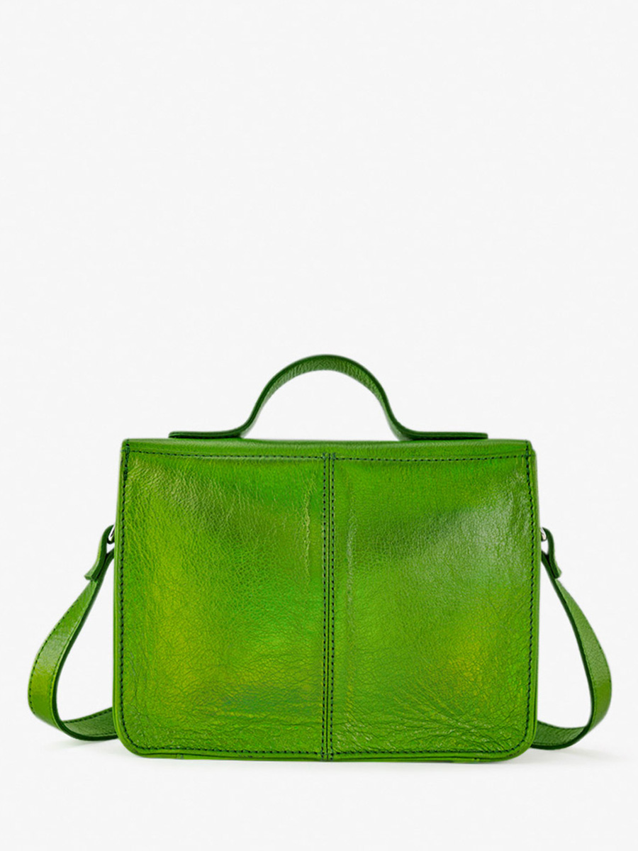 Mademoiselle George Absinthe sac bandouliere cuir femme Vert PAUL MARIUS