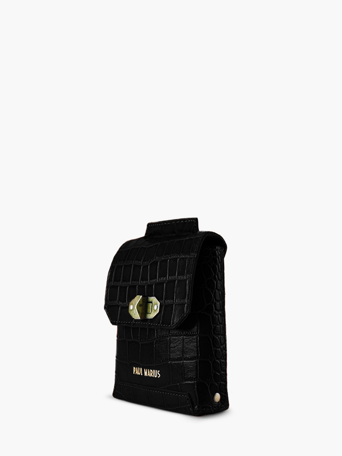 photo-vue-de-cote-sac-telephone-cuir-femme-agathe-alligator-noir-paul-marius-m70-a-b