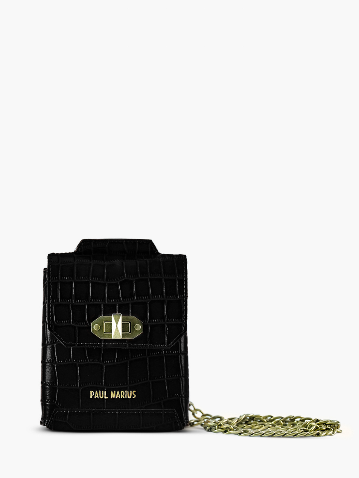 photo-vue-de-face-sac-telephone-cuir-femme-agathe-alligator-noir-paul-marius-m70-a-b