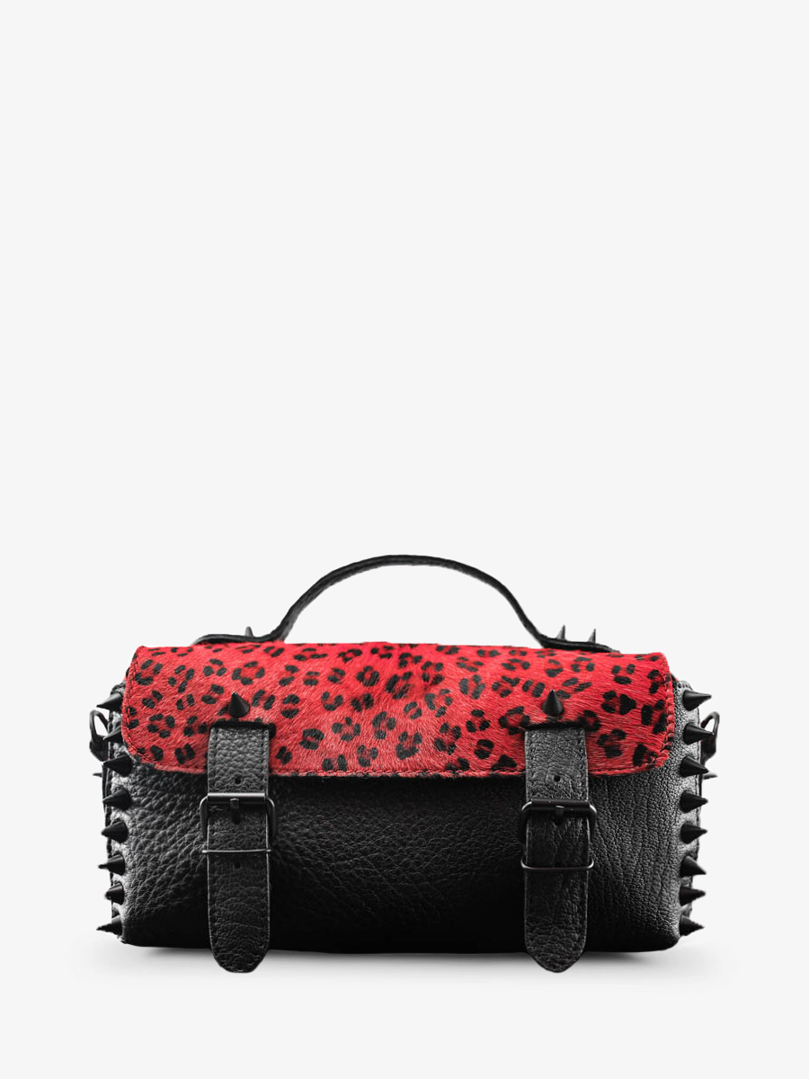 photo-vue-de-face-sac-bandouliere-cuir-femme-noir-rouge-lartisane-leopard-noir-rouge-paul-marius-p02-spi-lp-b-r