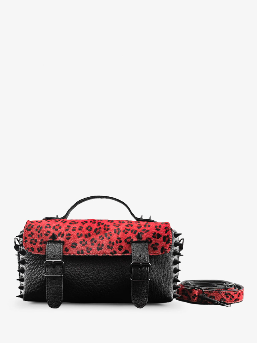photo-vue-de-cote-sac-bandouliere-cuir-femme-noir-rouge-lartisane-leopard-noir-rouge-paul-marius-p02-spi-lp-b-r