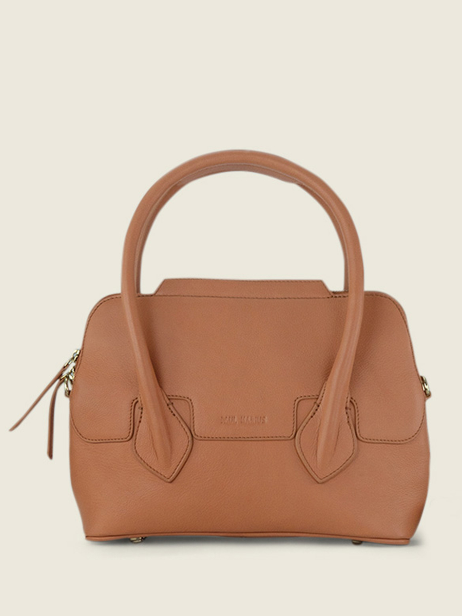 photo-vue-de-face-sac-main-cuir-marron-gisele-s-art-deco-caramel-paul-marius-w32s-ad-ca