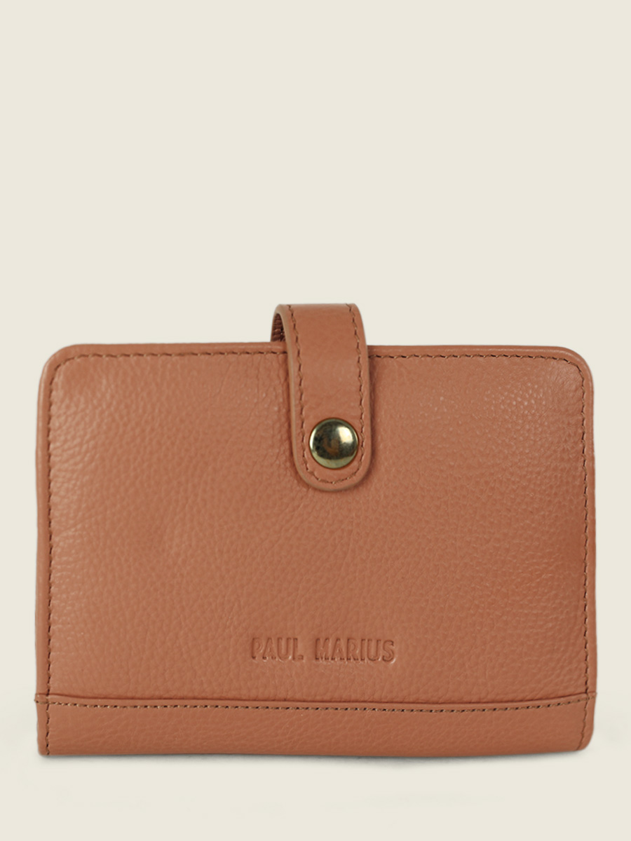 LePortefeuille Jeanne Art Deco Caramel portefeuille cuir marron femme PAUL MARIUS