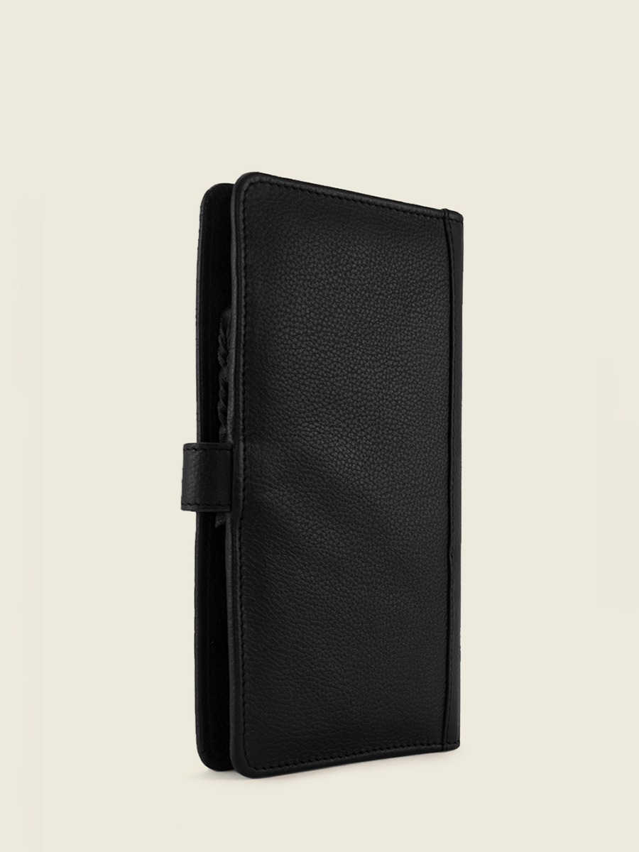 photo-vue-de-cote-portefeuille-cuir-noir-charlotte-n2-art-deco-noir-paul-marius-m67-ad-b