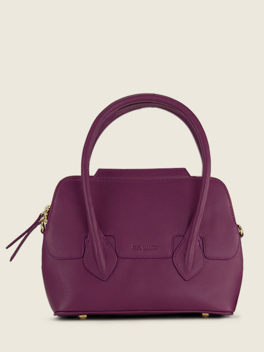 photo-vue-de-face-sac-main-cuir-violet-gisele-s-art-deco-zinzolin-paul-marius-w32s-ad-zi