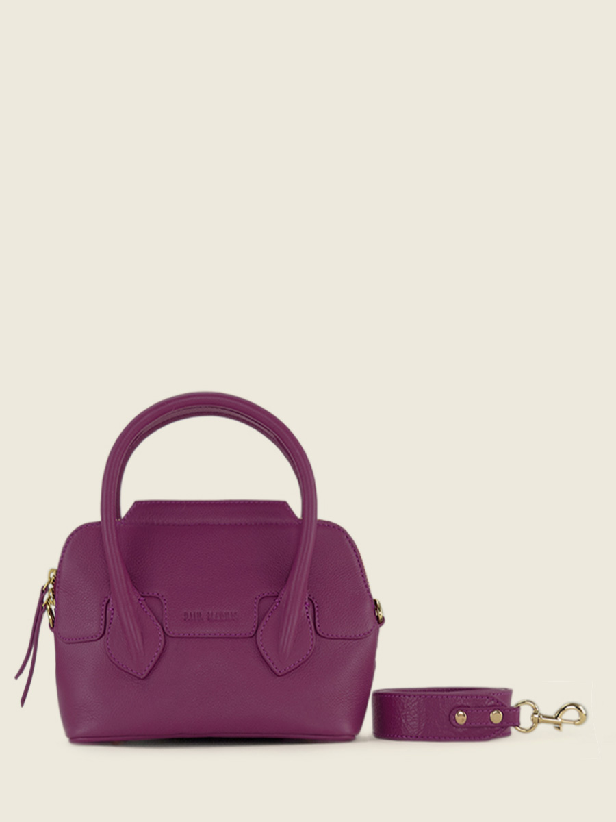 photo-vue-de-face-mini-sac-main-cuir-violet-gisele-xs-art-deco-zinzolin-paul-marius-w32xs-ad-zi