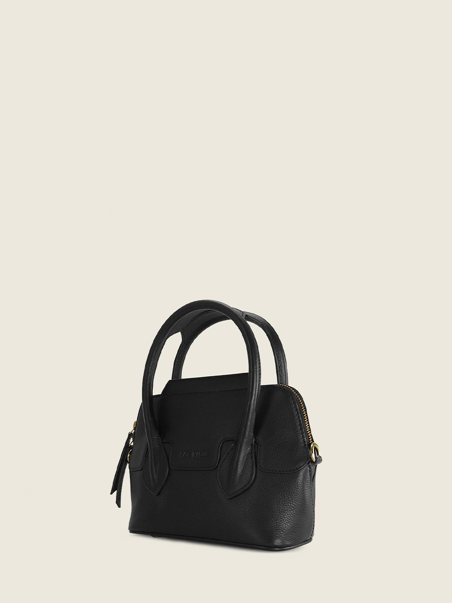 photo-vue-de-cote-mini-sac-main-cuir-noir-gisele-xs-art-deco-noir-paul-marius-w32xs-ad-b