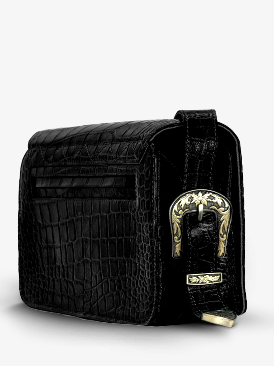 photo-vue-de-cote-sac-epaule-cuir-femme-lebaguette-alligator-noir-paul-marius-w29-a-b