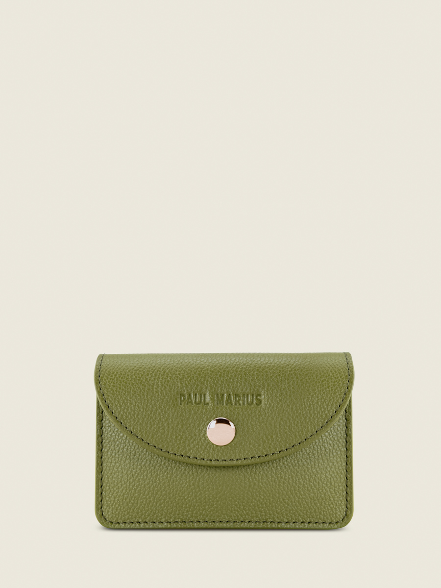 porte-monnaie-cuir-basile-vert-olive-vue-face-m75-gr-o
