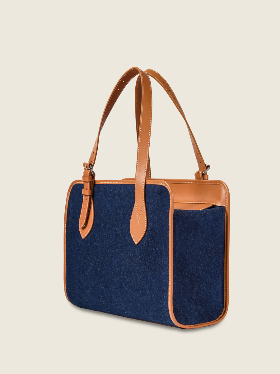 Sac cabas denim brut LeCabas Escapade - Denim Brut vue interieure