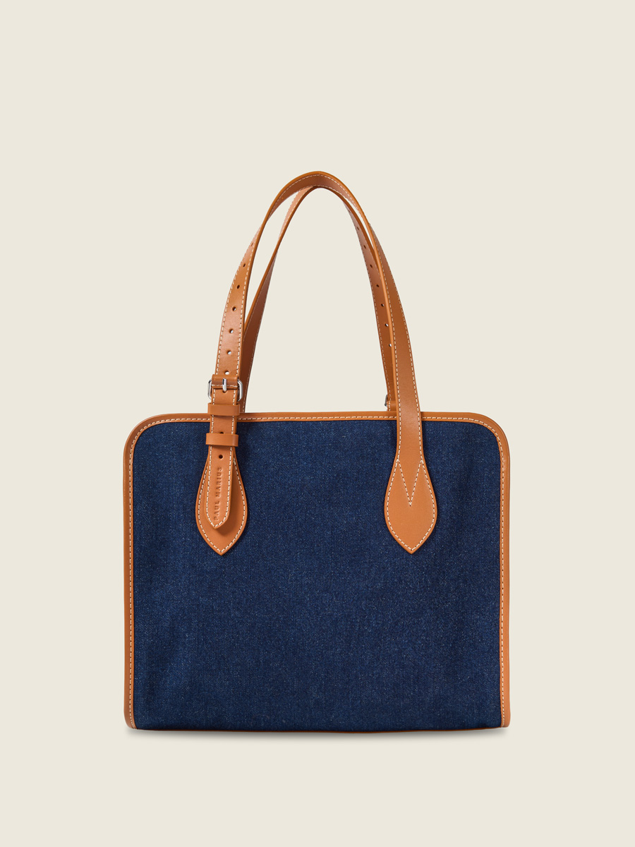 Sac cabas denim brut LeCabas Escapade - Denim Brut vue face