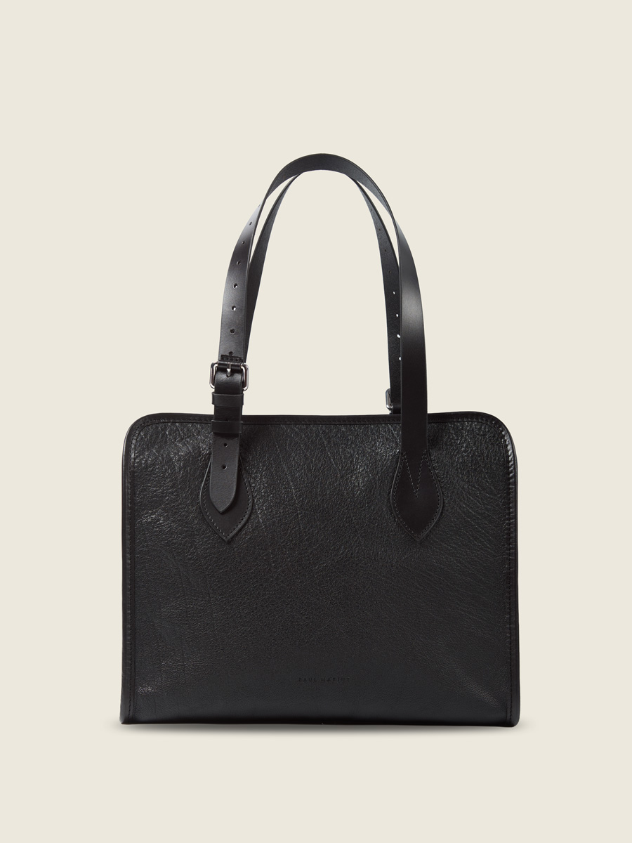 sac-cabas-noir-cuir-femme-vue-face-w81m-b