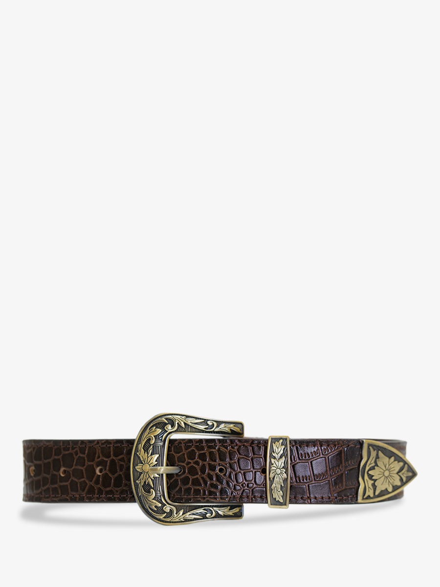 photo-vue-de-cote-ceinture-cuir-femme-leceinture-alligator-marron-paul-marius-lb-w-115-a-db