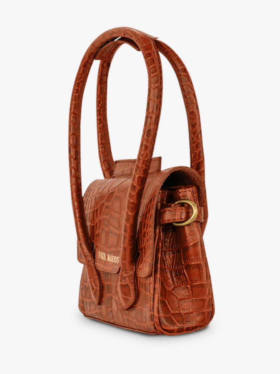 photo-vue-de-cote-sac-main-cuir-femme-colette-xs-alligator-marron-paul-marius-w28xs-a-l