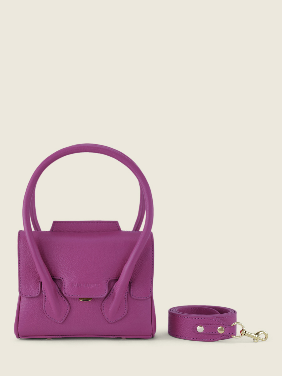 Colette XS Sorbet Cassis - mini sac à main cuir violet femme | PAUL MARIUS