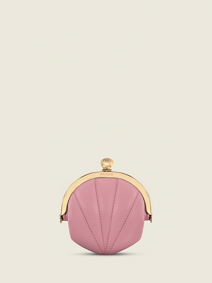porte-monnaie-cuir-naïade-coquillage-rose-venus-vue-face-m87-pi
