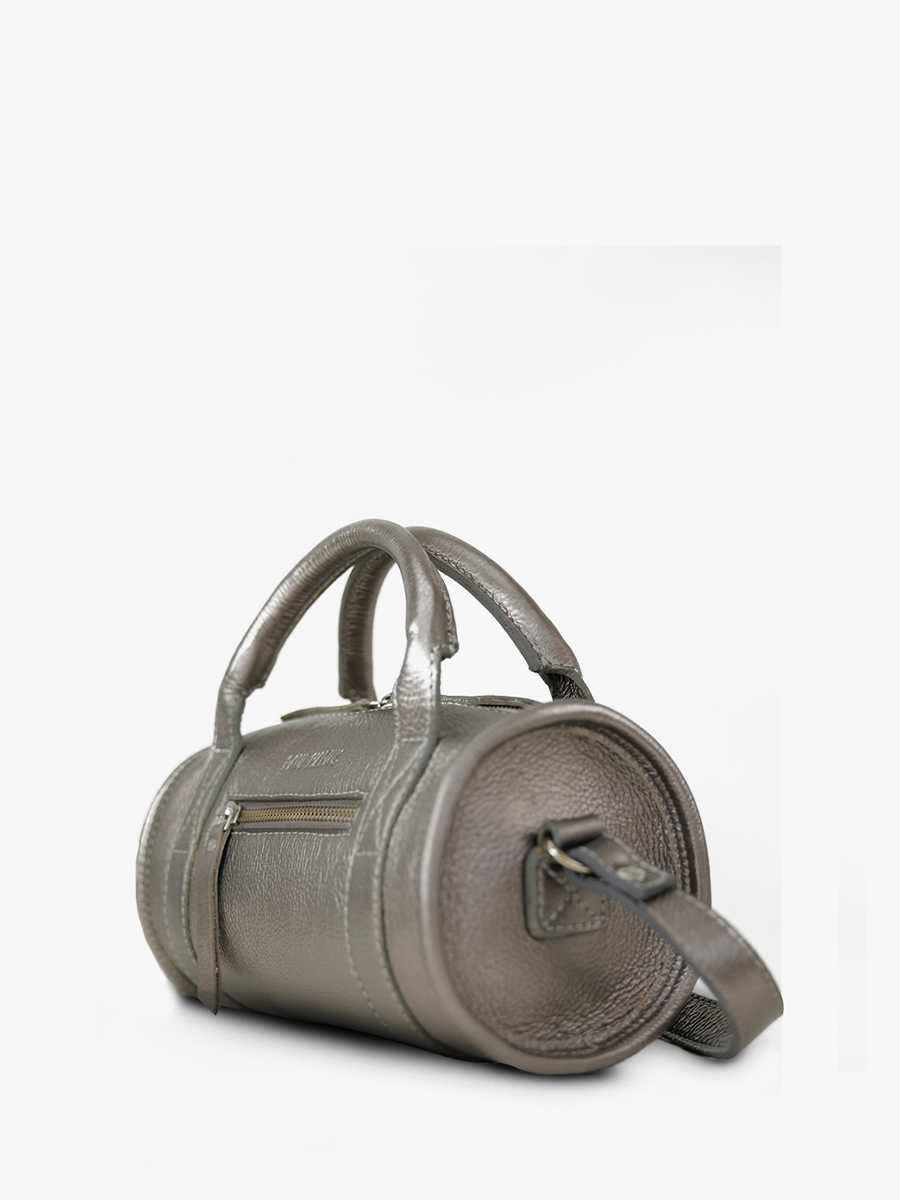 photo-vue-de-cote-sac-main-cuir-argente-femme-charlie-acier-paul-marius-w30-gm