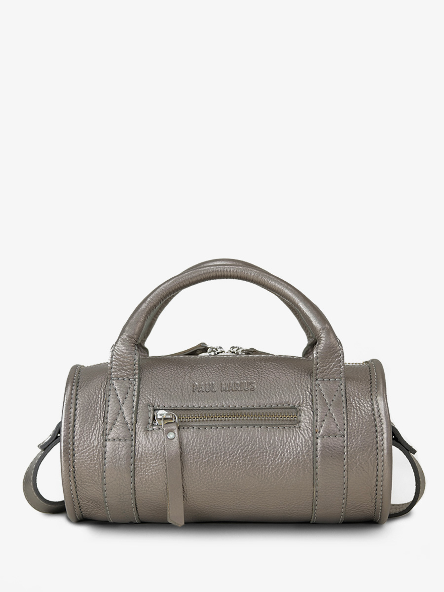 photo-vue-de-face-sac-main-cuir-argente-femme-charlie-acier-paul-marius-w30-gm