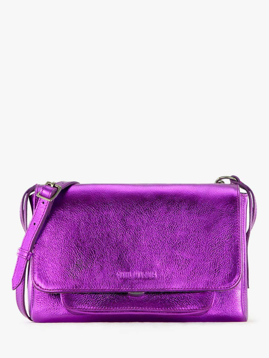 photo-vue-face-sac-bandouliere-cuir-violet-metallise-diane-s-bonbon-paul-marius-w35s-m-p