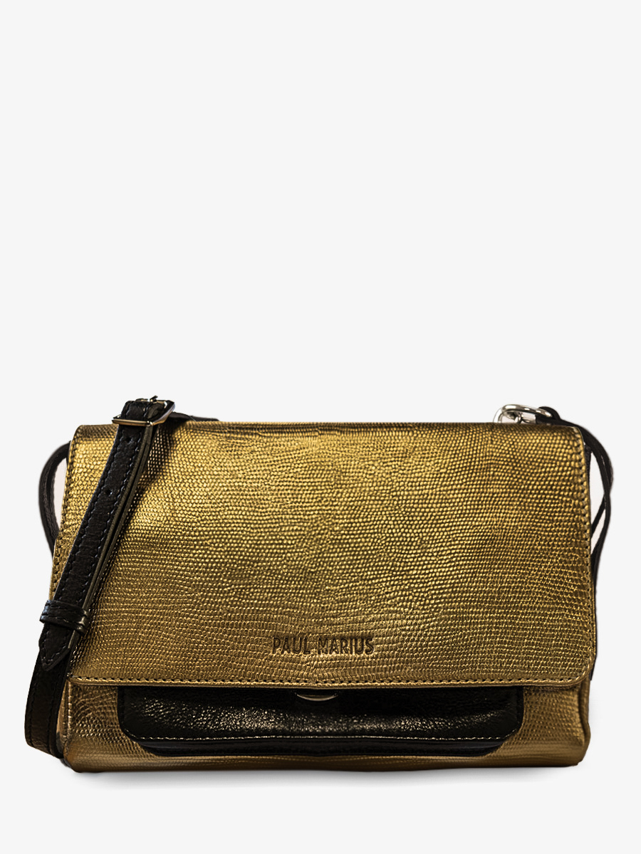 Sac noir et store or