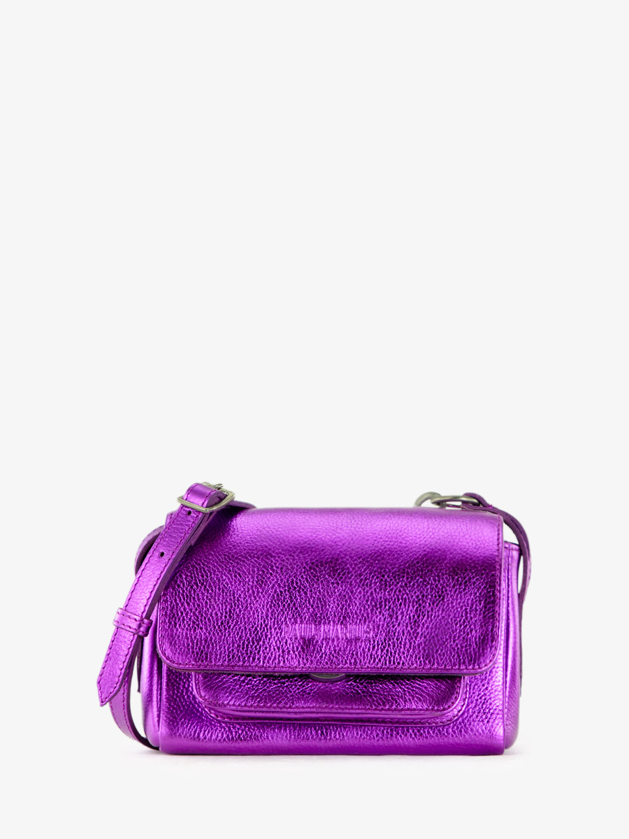 photo-vue-face-mini-sac-bandouliere-cuir-violet-metallise-diane-xs-bonbon-paul-marius-w35xs-m-p