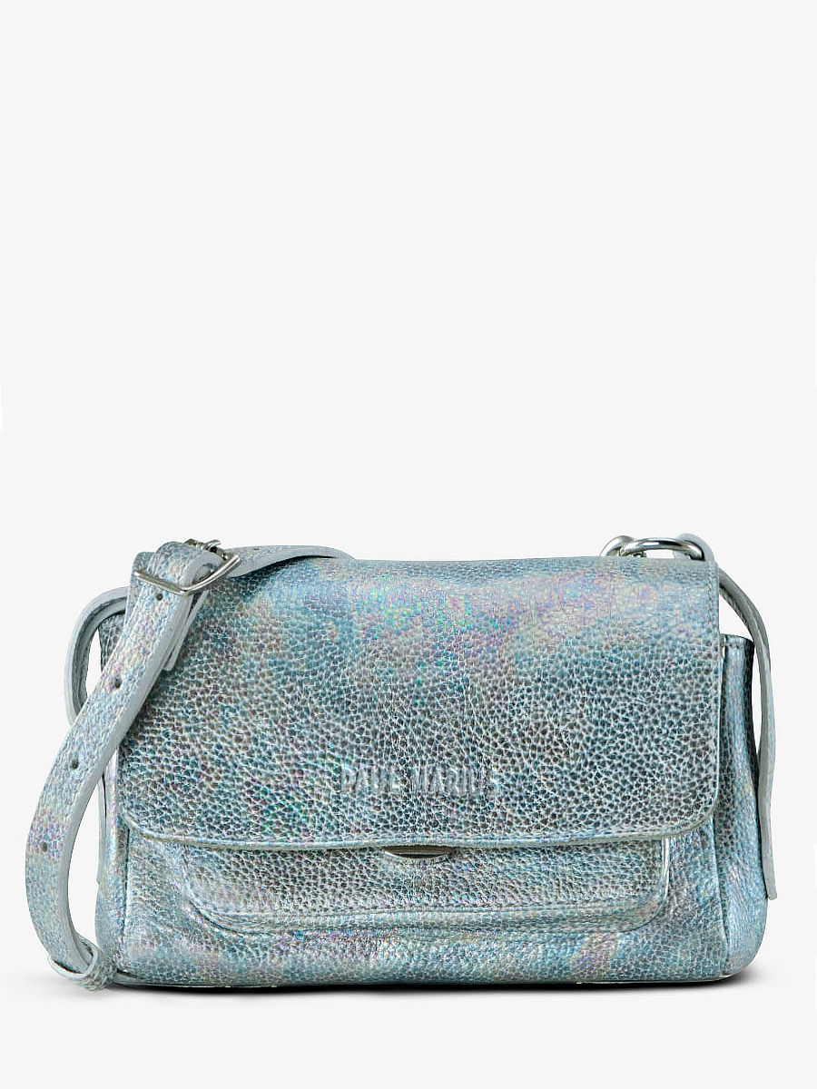 Diane XS Granite - sac bandoulière en cuir blanc et holographique femme | PAUL MARIUS