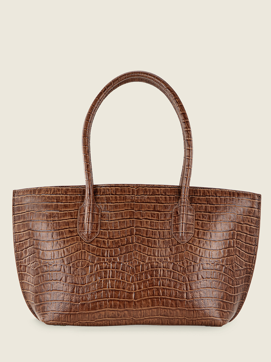Edith Heritage Marron Glace sac cabas cuir marron femme PAUL MARIUS