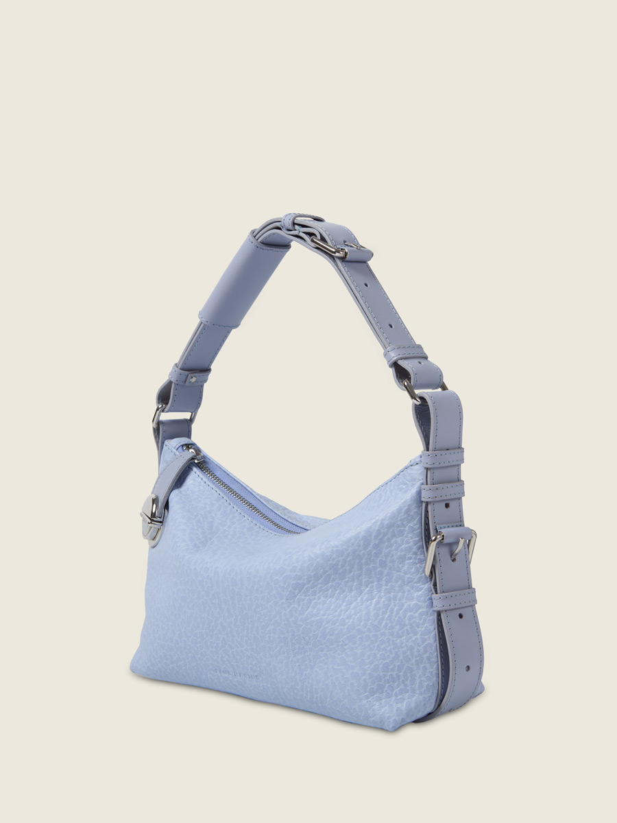 Sac baguette en cuir violet Elliott Baguette - Lavande vue dos