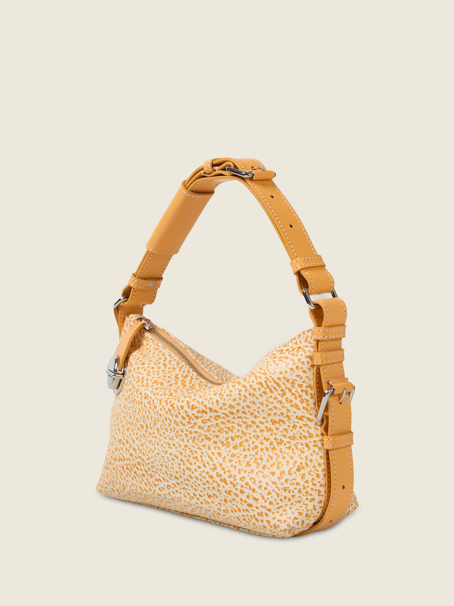 Sac baguette en cuir orange Elliott Baguette - Orangeade vue dos