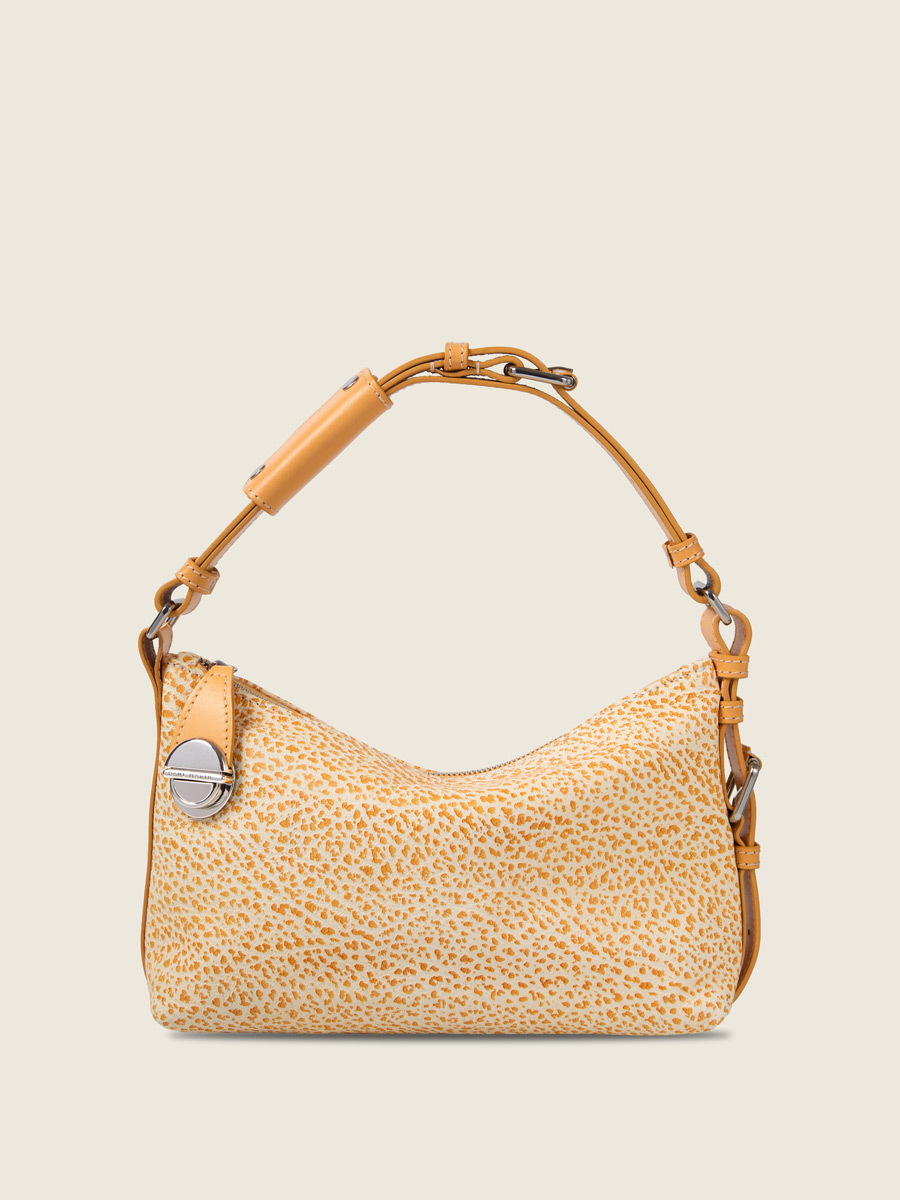 Sac baguette en cuir orange Elliott Baguette - Orangeade vue face