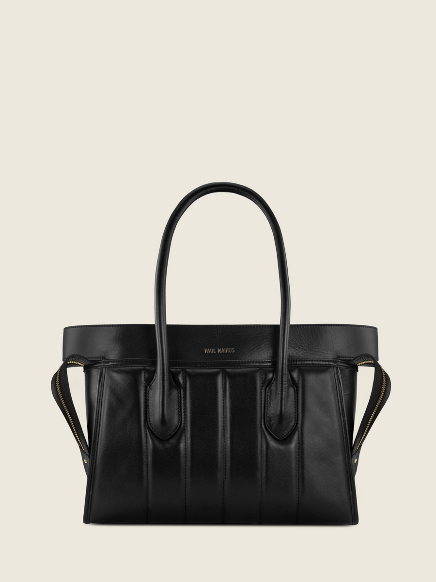  sac-voyage-sac-main-matelasse-eros-sellerie-noir-vue-face-w52m-mat-s-b
