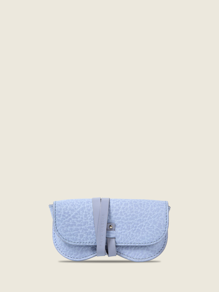 L'Etui à Lunettes en cuir violet L'Étui à Lunettes - Lavande vue face