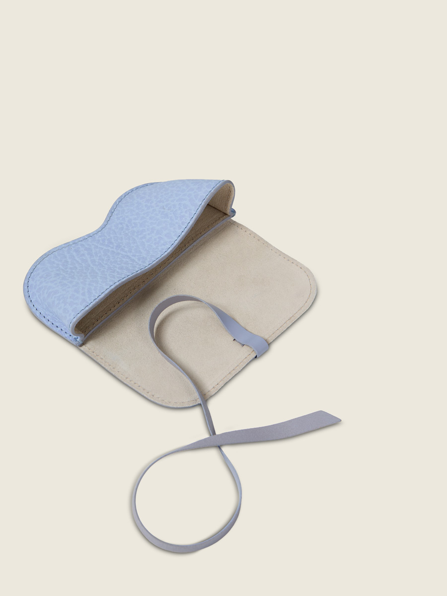 L'Etui à Lunettes en cuir violet L'Étui à Lunettes - Lavande vue dos