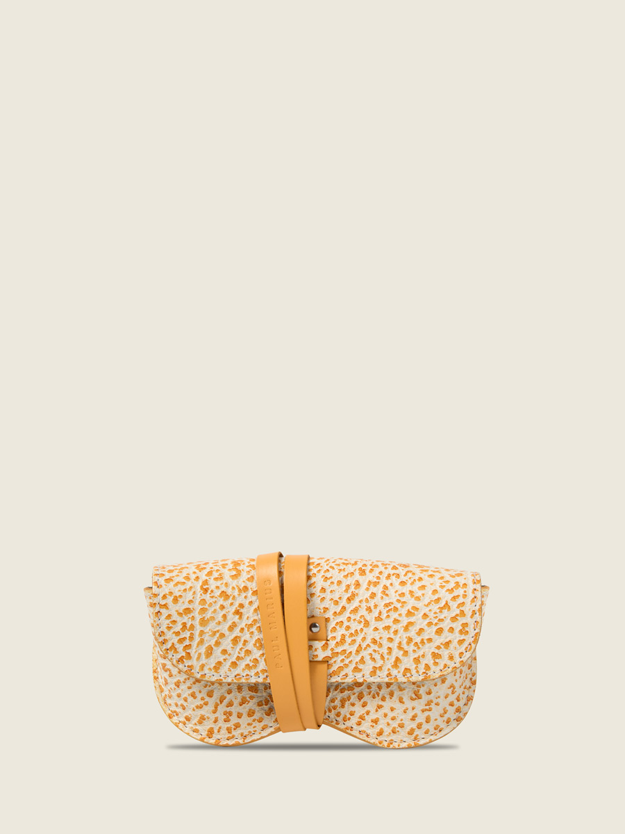 L'Etui à Lunettes en cuir orangeade L'Étui à Lunettes - Orangeade vue face