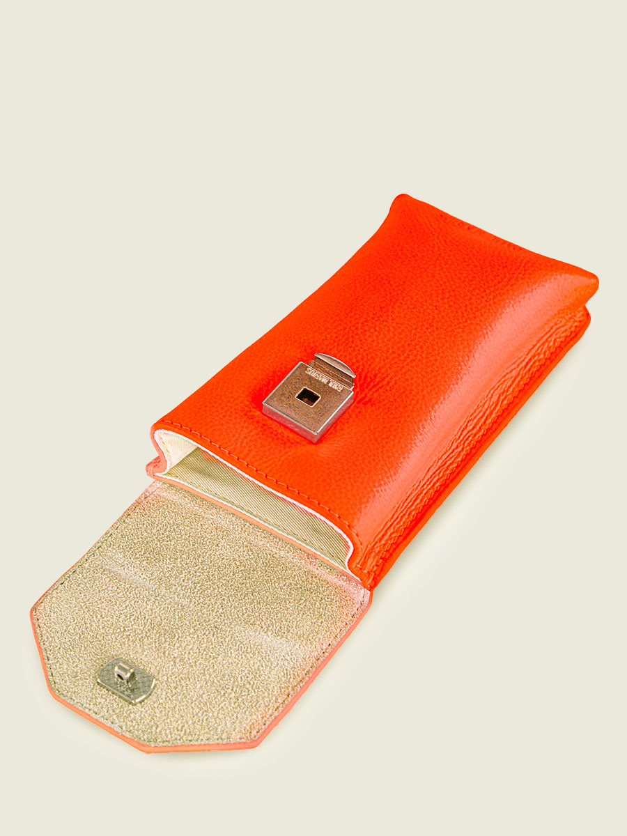 photo-vue-interieur-sac-telephone-cuir-orange-eva-neon-orange-paul-marius-m71-ne-o