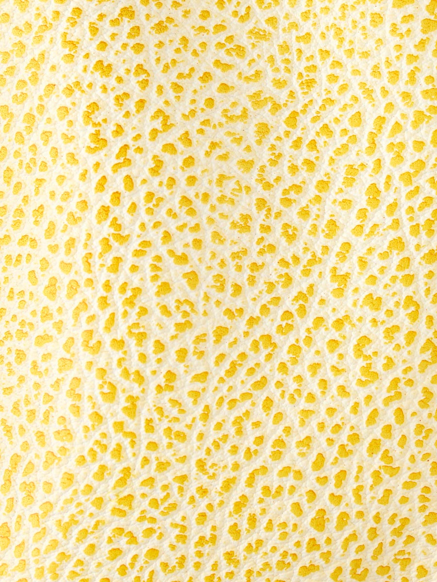 Sac bandoulière en cuir jaune LeBohémien - Citronnade photo focus matiere