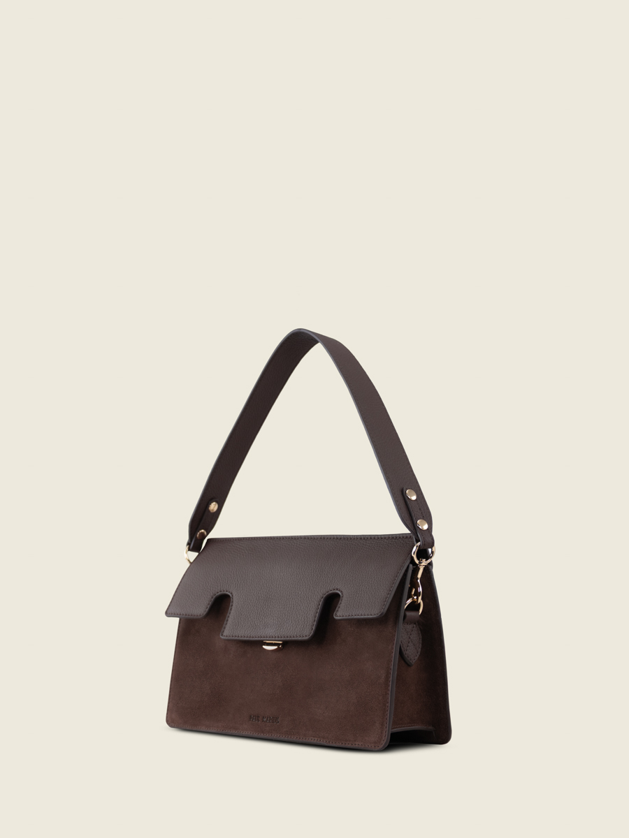 sac-baguette-cuir-gabrielle-chocolat-vue-cote-w42-su-db