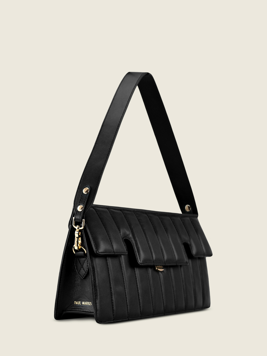 sac-baguette-matelasse-cuir-gabrielle-ultra-long-sellerie-noir-vue-cote-paul-marius-w42l-mat-s-b
