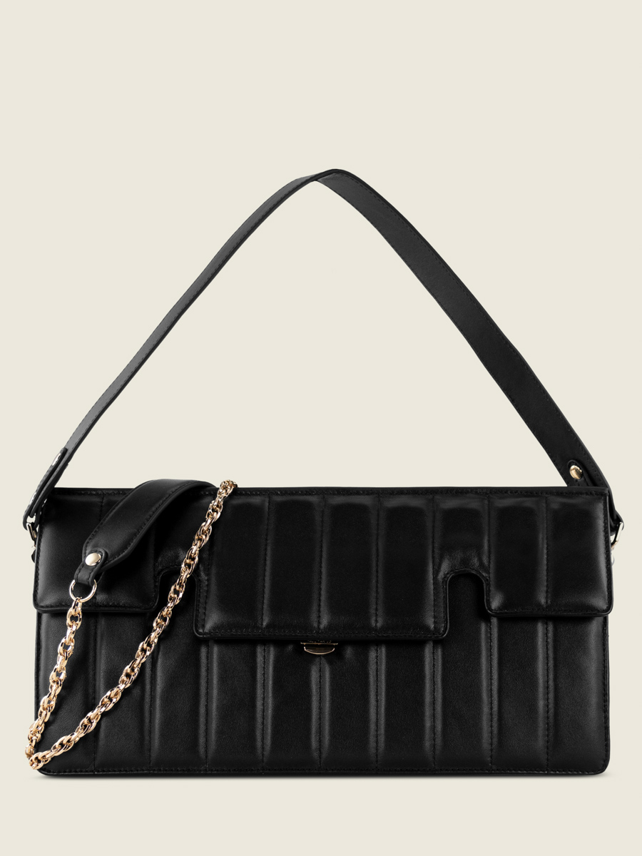 sac-baguette-matelasse-cuir-gabrielle-ultra-long-sellerie-noir-vue-face-paul-marius-w42l-mat-s-b