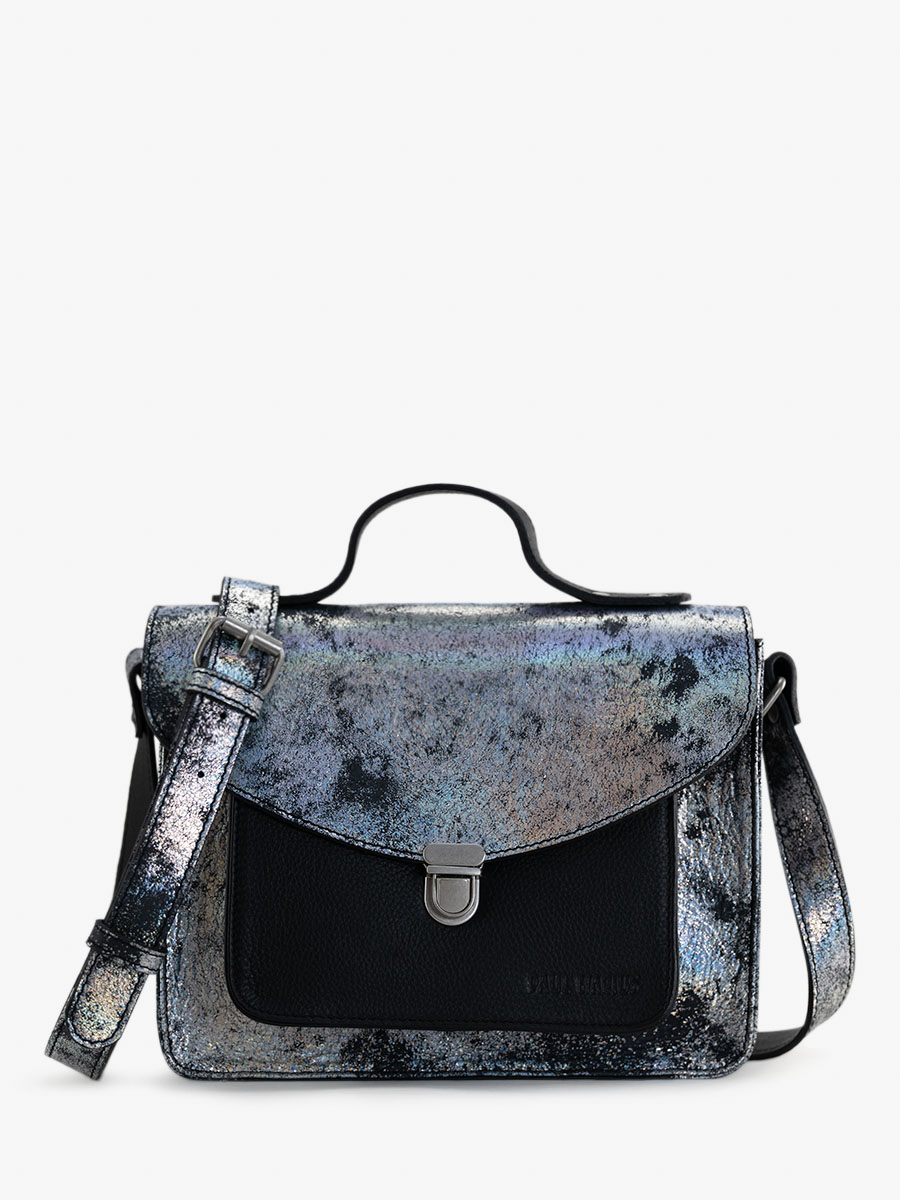 Mademoiselle George Galaxie - sac à main en cuir holographique pour femme | PAUL MARIUS