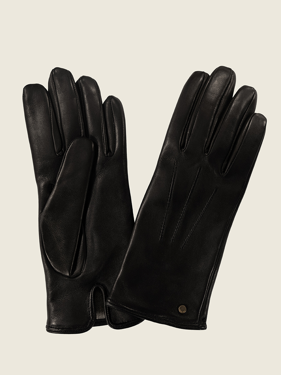 Gants Femme Noir - gants en cuir noir femme | PAUL MARIUS
