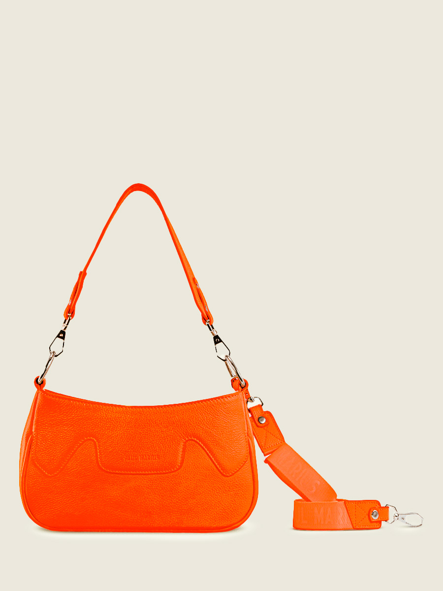 photo-vue-face-sac-demi-lune-cuir-orange-garance-neon-paul-marius-w40-ne-o