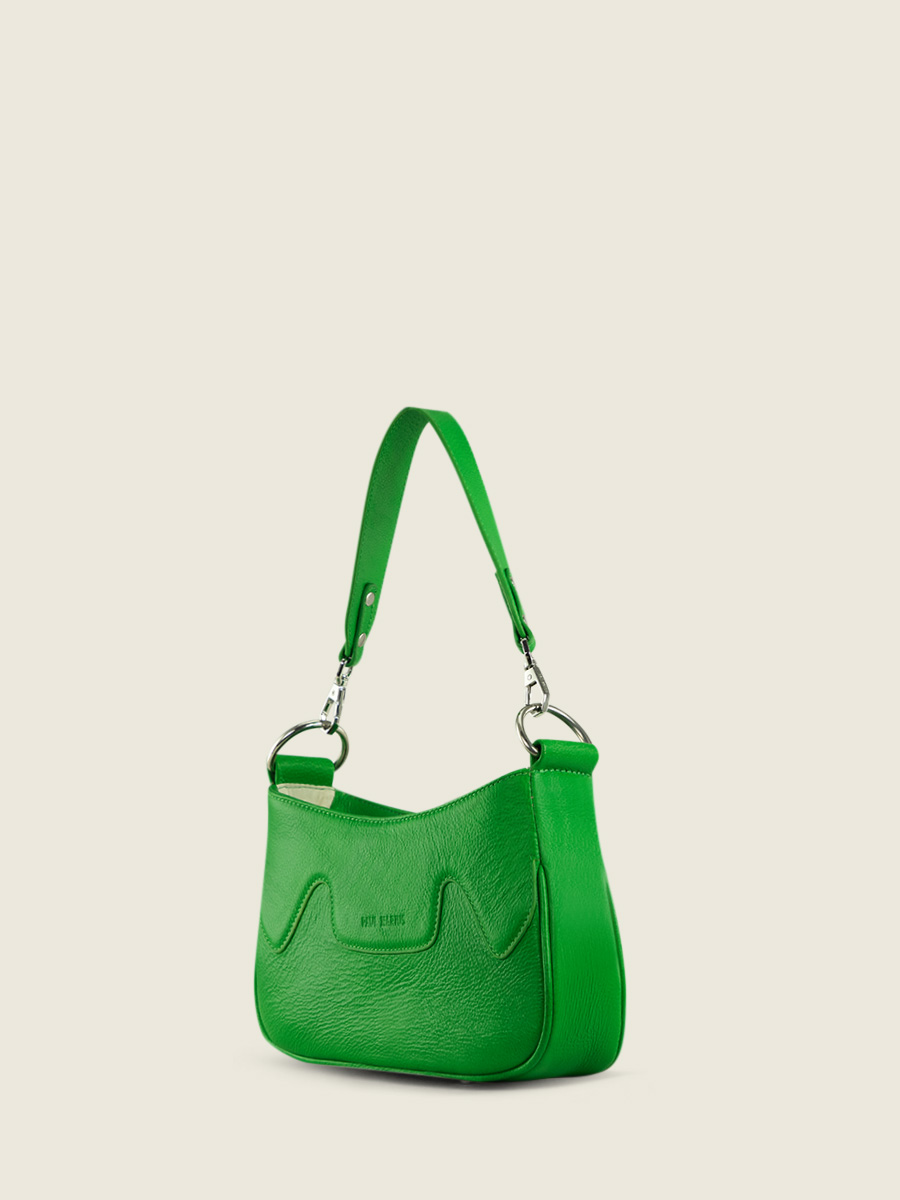 photo-vue-coté-sac-demi-lune-cuir-vert-garance-neon-paul-marius-w40-ne-gr
