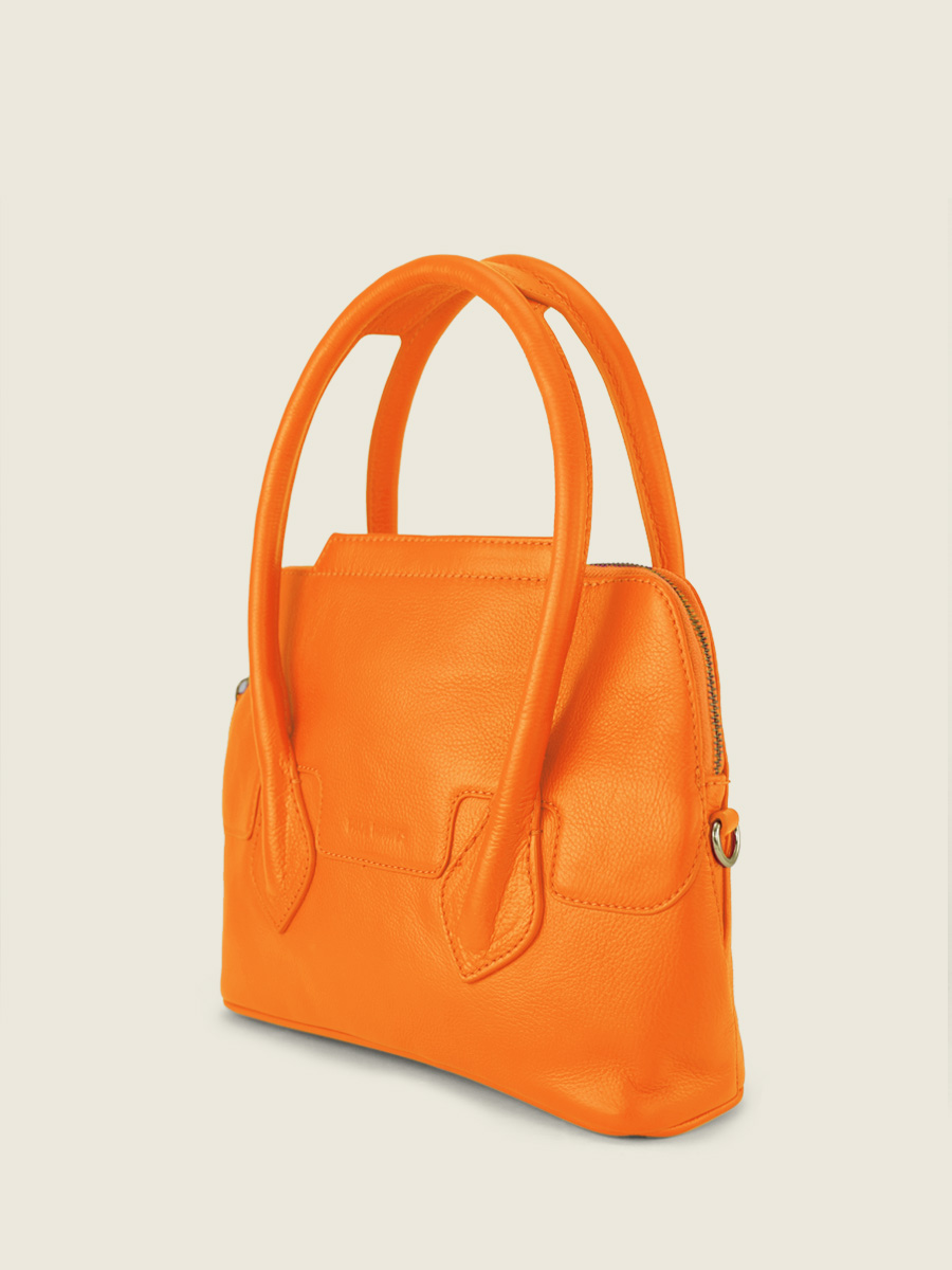 photo-vue-cote-sac-a-main-cuir-orange-gisele-s-sorbet-mangue-paul-marius-w32s-sb-o