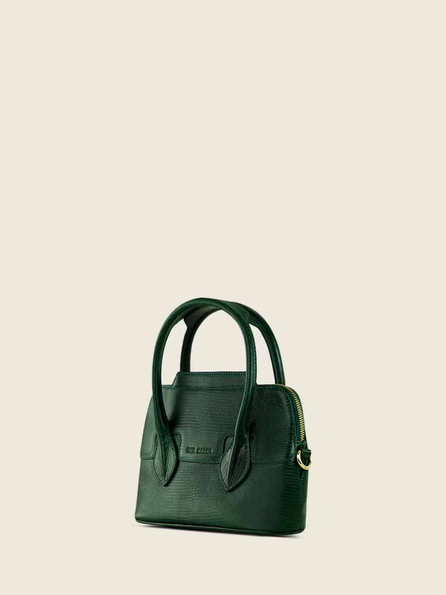 photo-vue-de-cote-mini-sac-main-cuir-vert-gisele-xs-1960-malachite-paul-marius-w32xs-l-dg