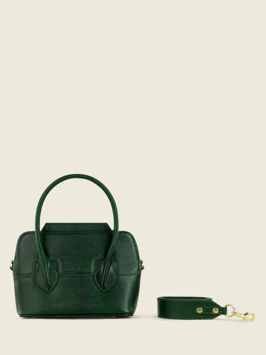 Gisèle XS 1960 Malachite - mini sac à main cuir vert femme | PAUL MARIUS