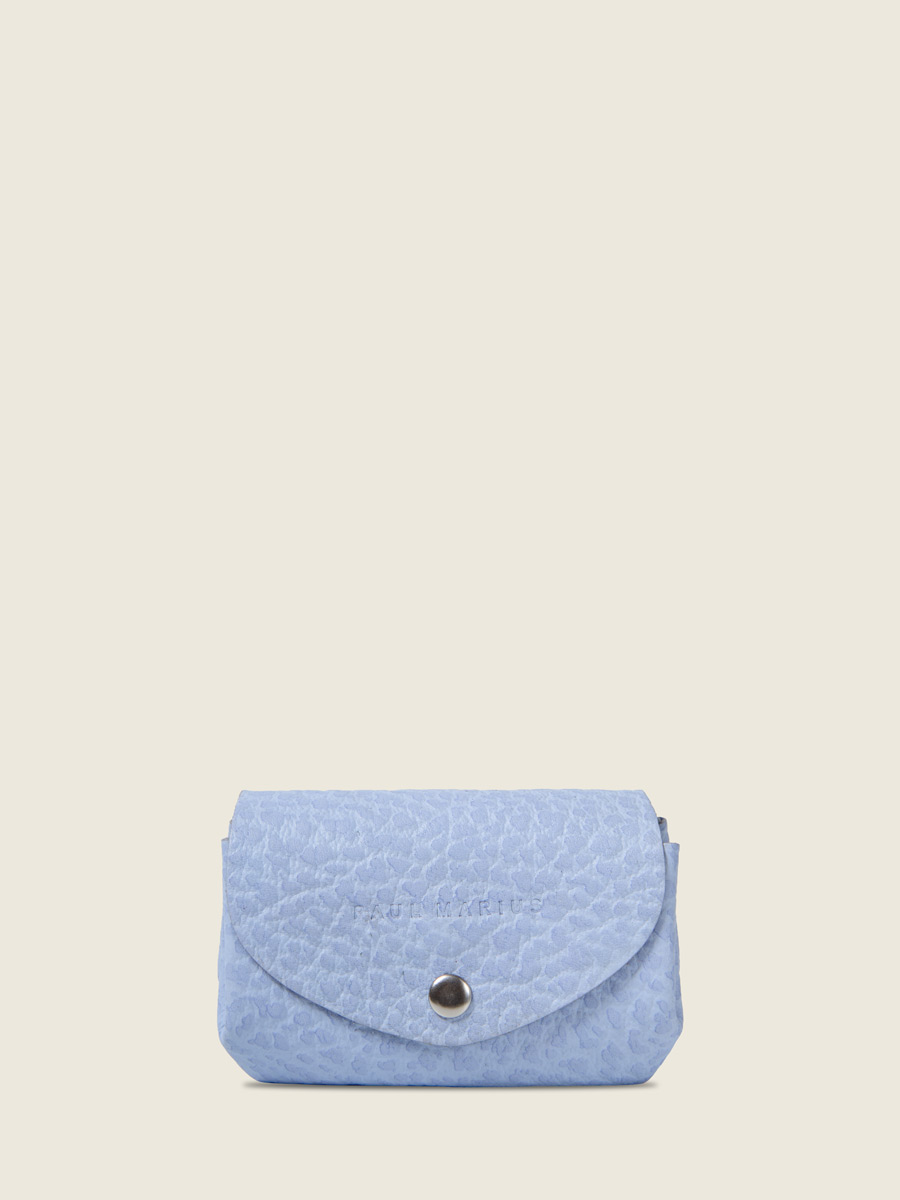 Porte-monnaie en cuir violet LeGustave - Lavande vue face